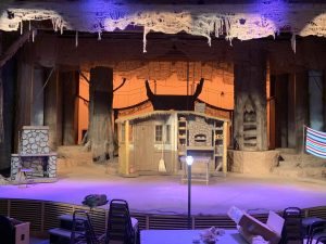 Eiras built this set for SHP's production of "Into the Woods."