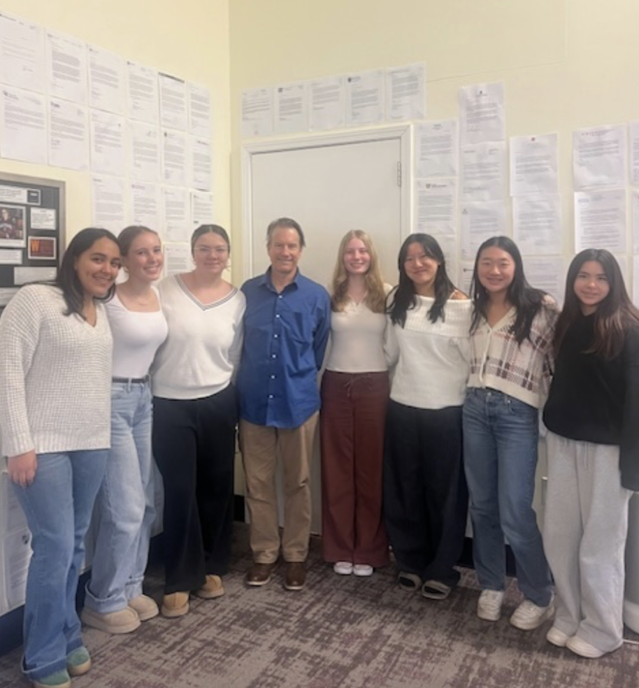 WAPUSH Student Team poses for photo with Mr. Ben Hunter // Provided by Serene Williams